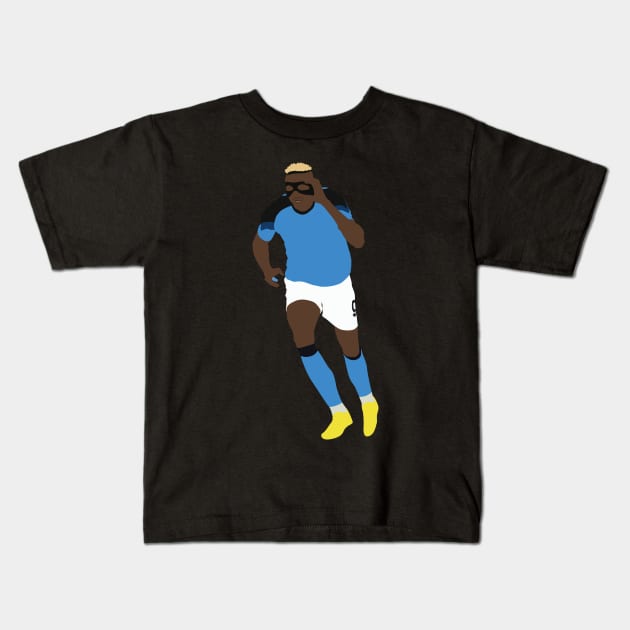 Victor Osimhen Napoli No. 9 Kids T-Shirt by Jackshun